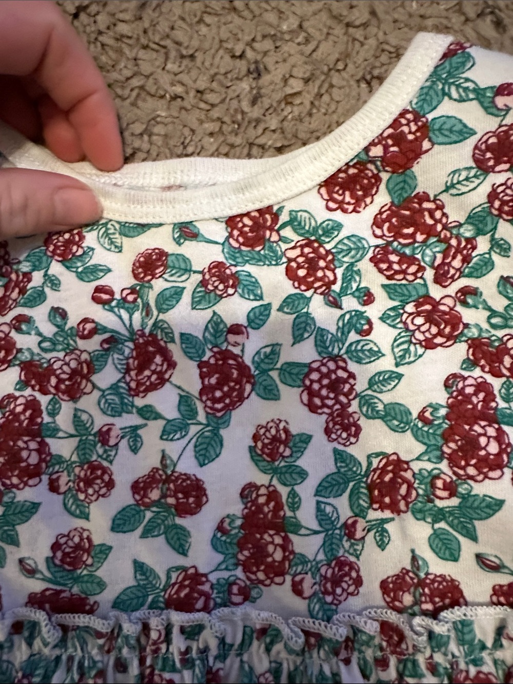 First Impressions Raspberry Print Outfit - Picture 3 of 6